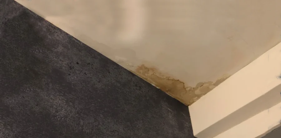 Water leaks after storm