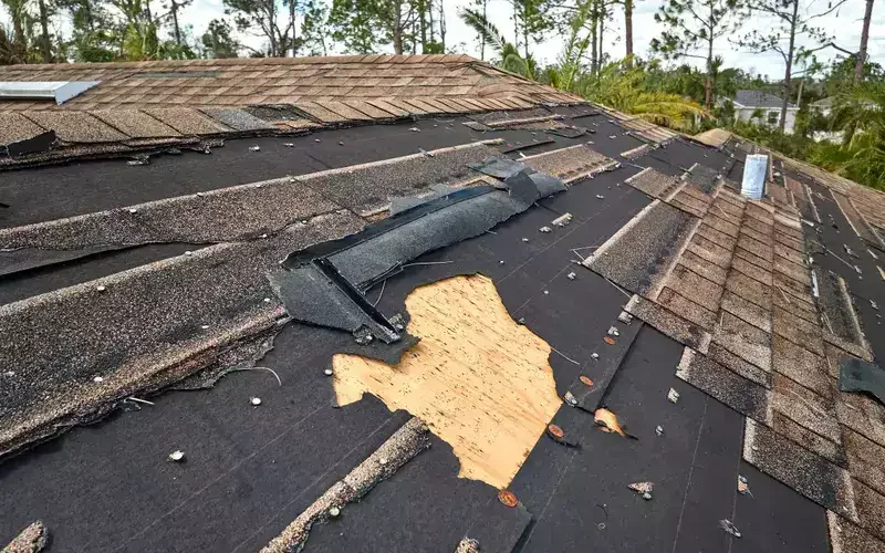 Roof leak after storm