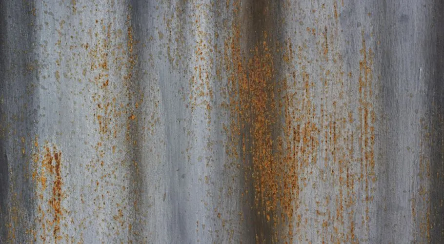 metal roof with rust