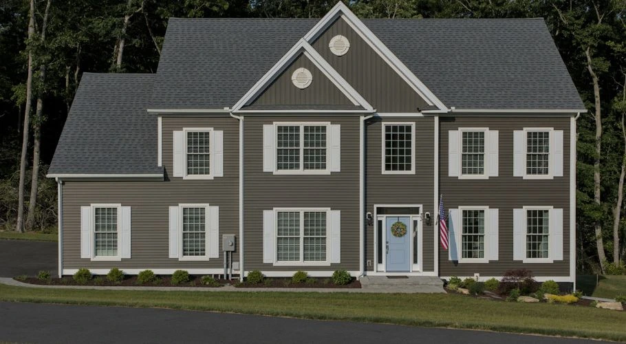 House with a monochromatic gray color palette