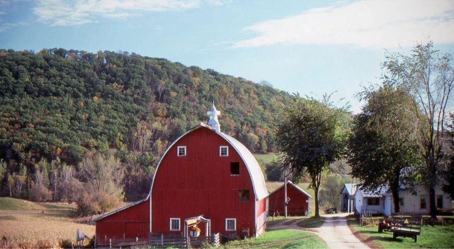 barn with hip roof