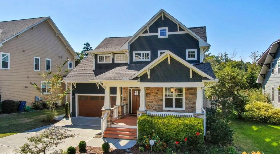 A house with an attic.