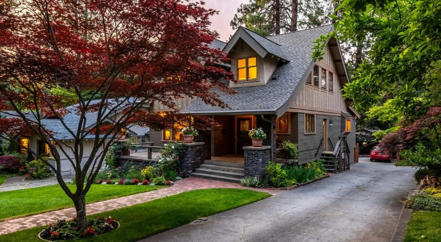 House with long-lasting roof.