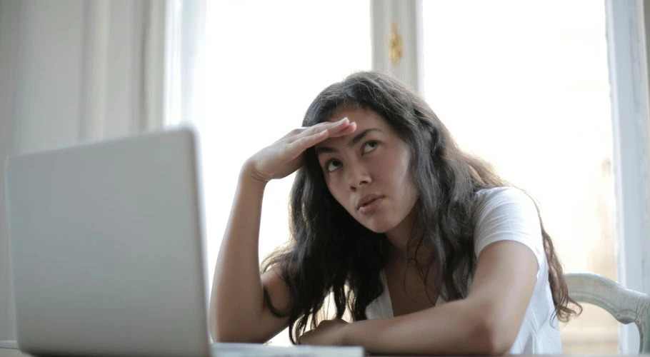 Stressed woman.