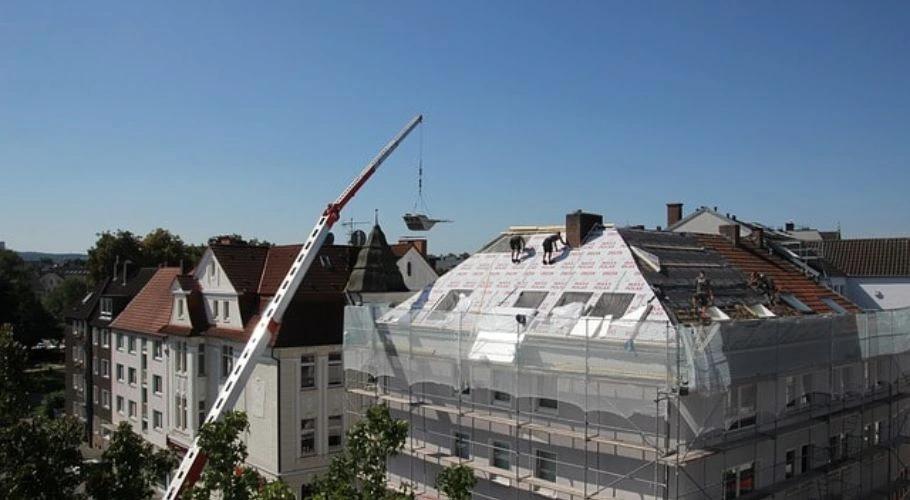 Professional roof restoration.