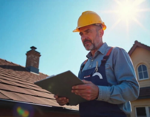 Robbins Roofing expert roofer conducting roof inspection