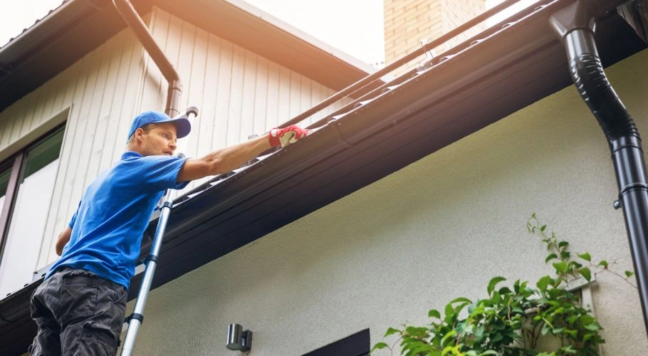 Robbins roofing business owner working