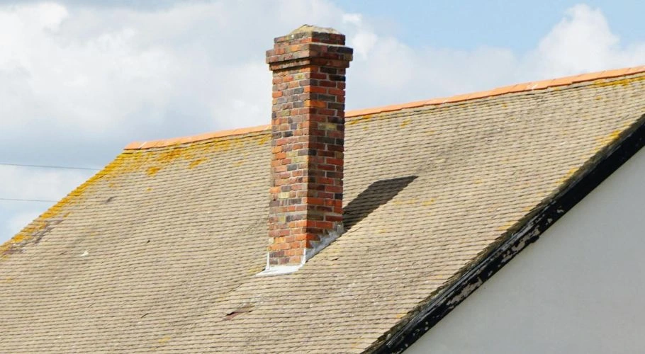 damaged chimney flashing