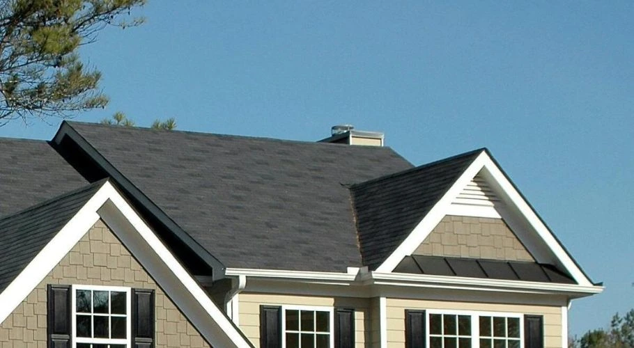house with an asphalt shingle roof