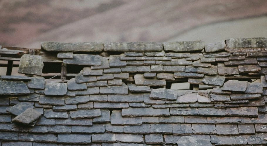 missing tiles on roof