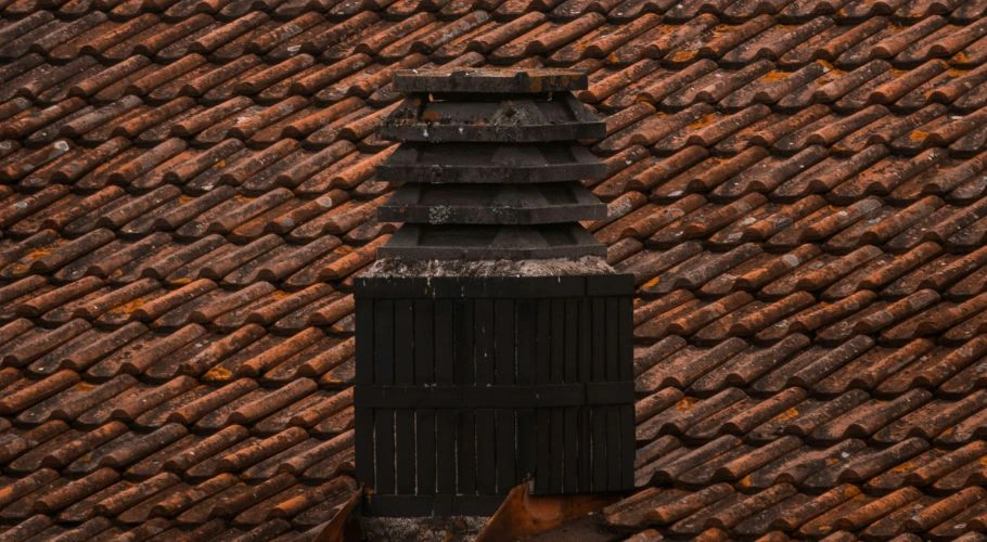 old roof protrusion